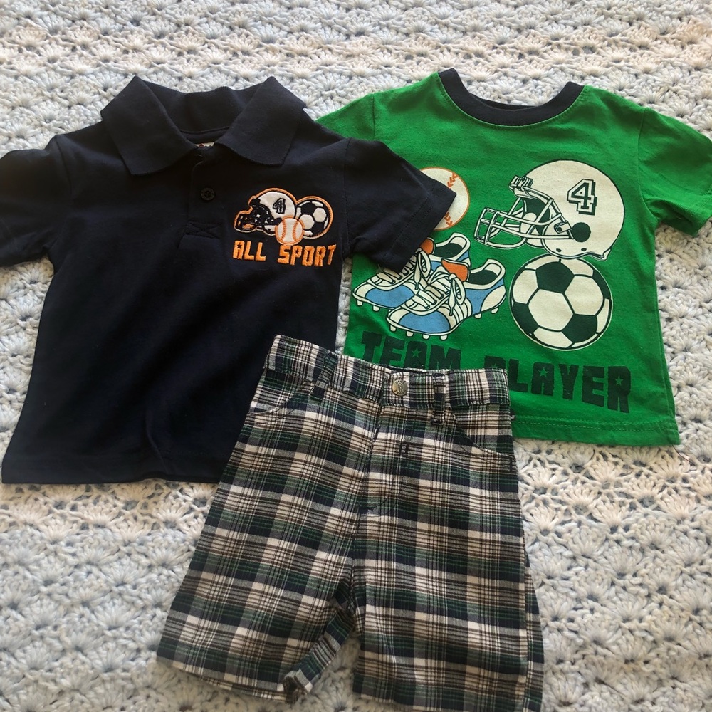 Club house 3pc set size 12 months
